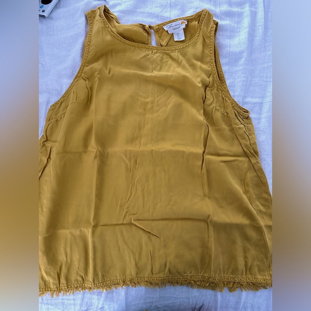 C&C California Mustard Yellow Tank Top